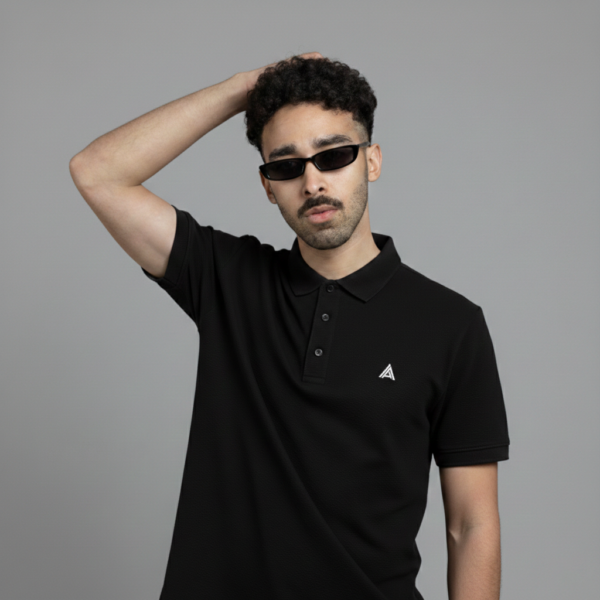 Atelier Premium Signature Polo - Black
