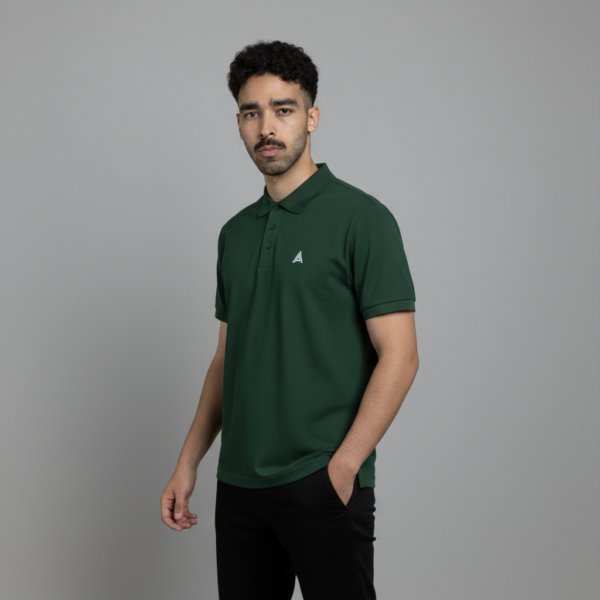 Atelier Premium Signature Polo - Bottle Green