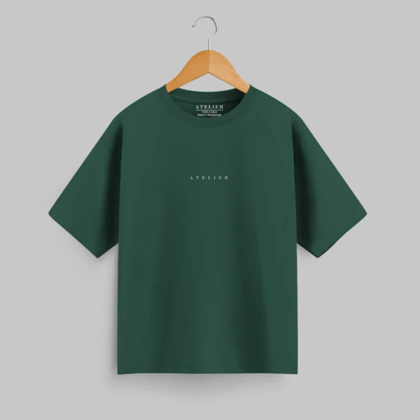 Atelier Signature Drop Tee - Forest Green