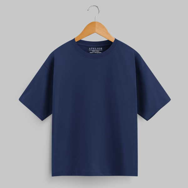 Oversized Premium T-Shirt - Navy Blue