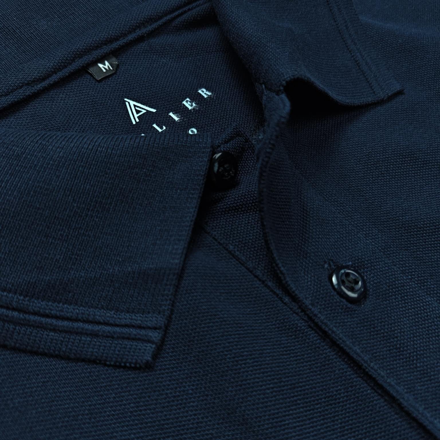 Atelier Premium Signature Polo - Navy Blue - Image 4