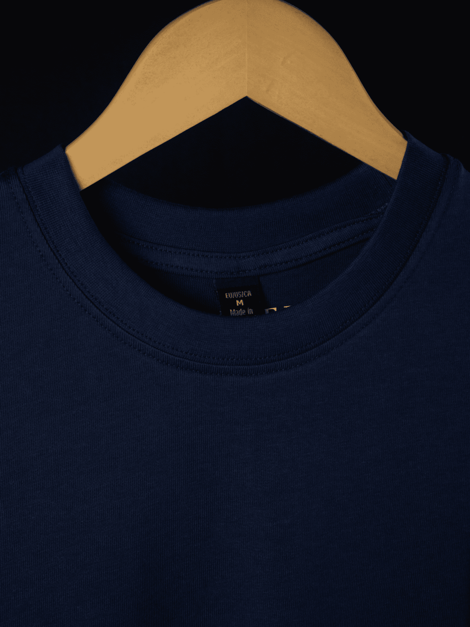 Oversized Premium T-Shirt - Navy Blue - Image 4