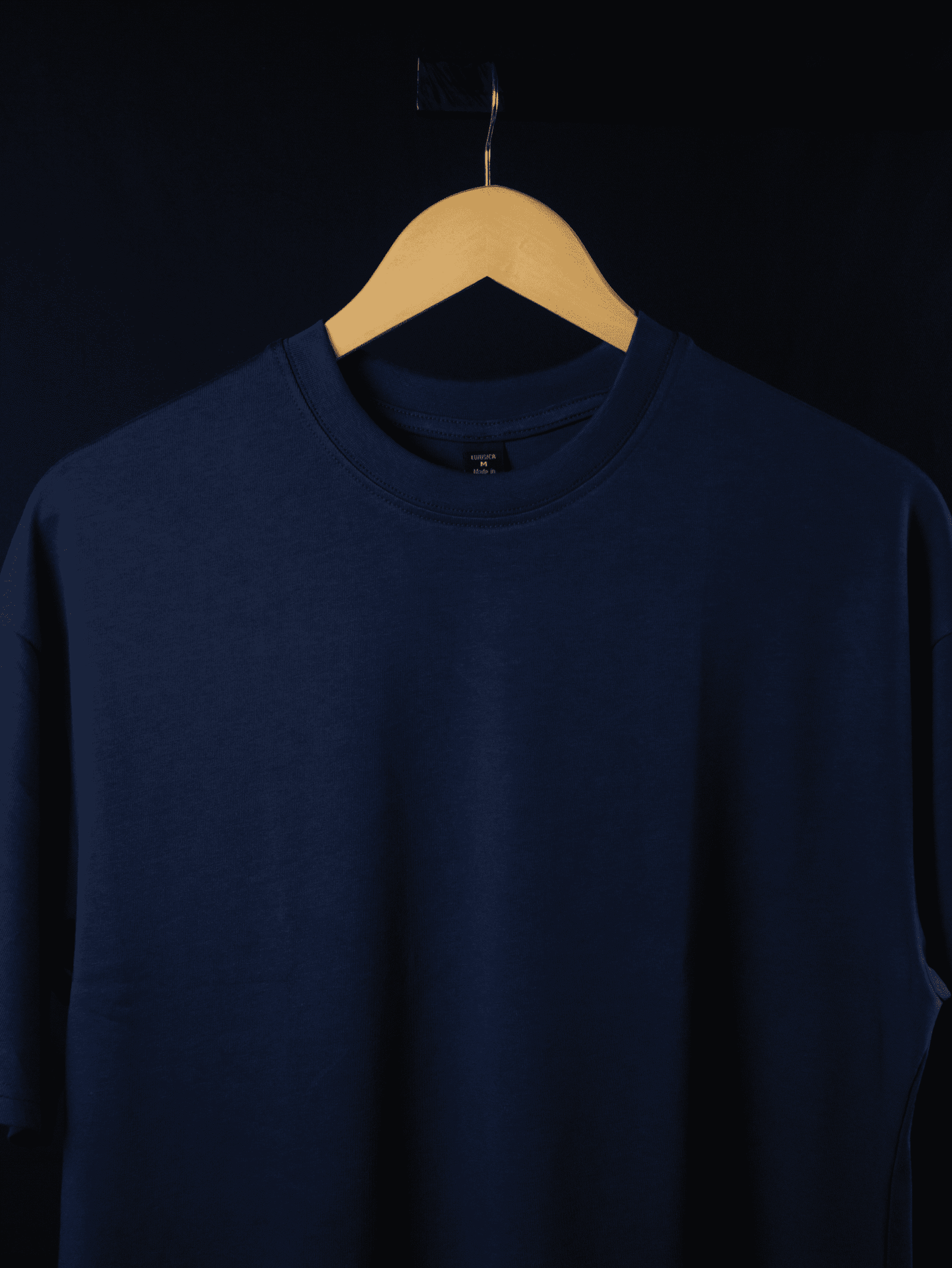 Oversized Premium T-Shirt - Navy Blue - Image 3